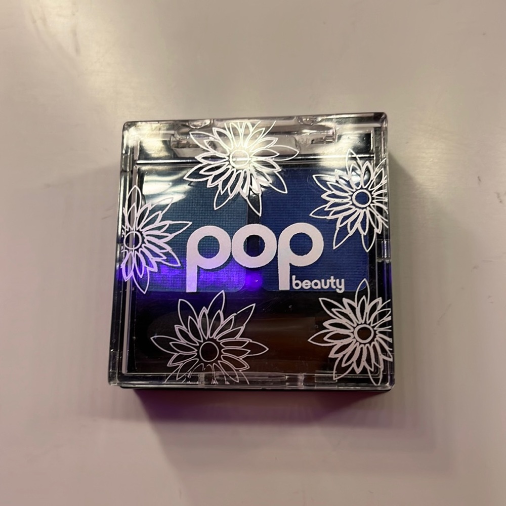 pop beauty blue eye shadow palette